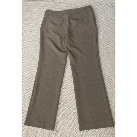 Anne Klein Women Size 10P Pants Slacks Brown Bootcut Trouser Style Retro Y2K - Picture 2 of 10